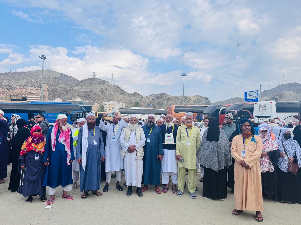 At Jabal Uhud (Mount Uhud) with pilgrimage